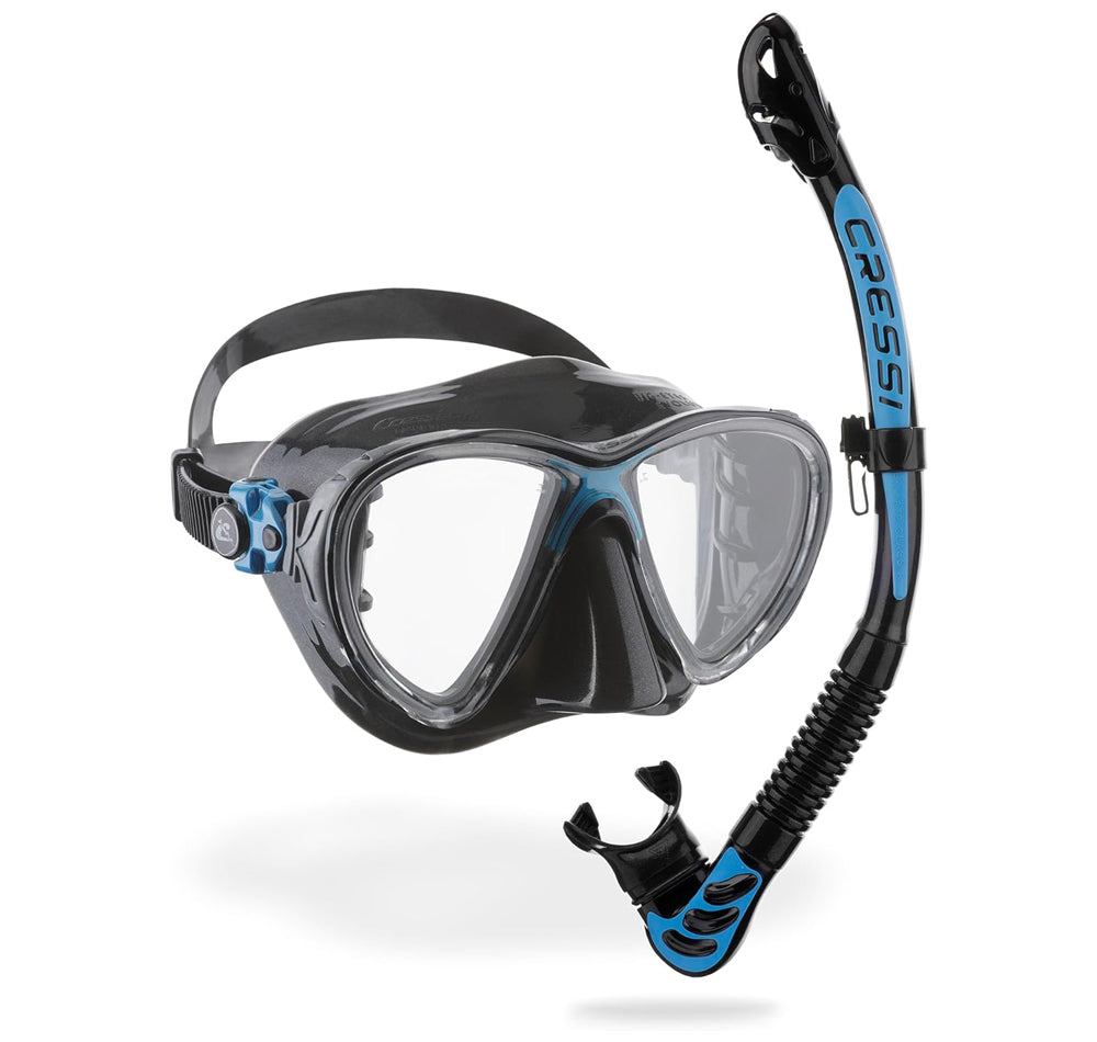 Cressi Big Eyes Evolution + Alpha Ultra Dry Mask and Snorkel Set