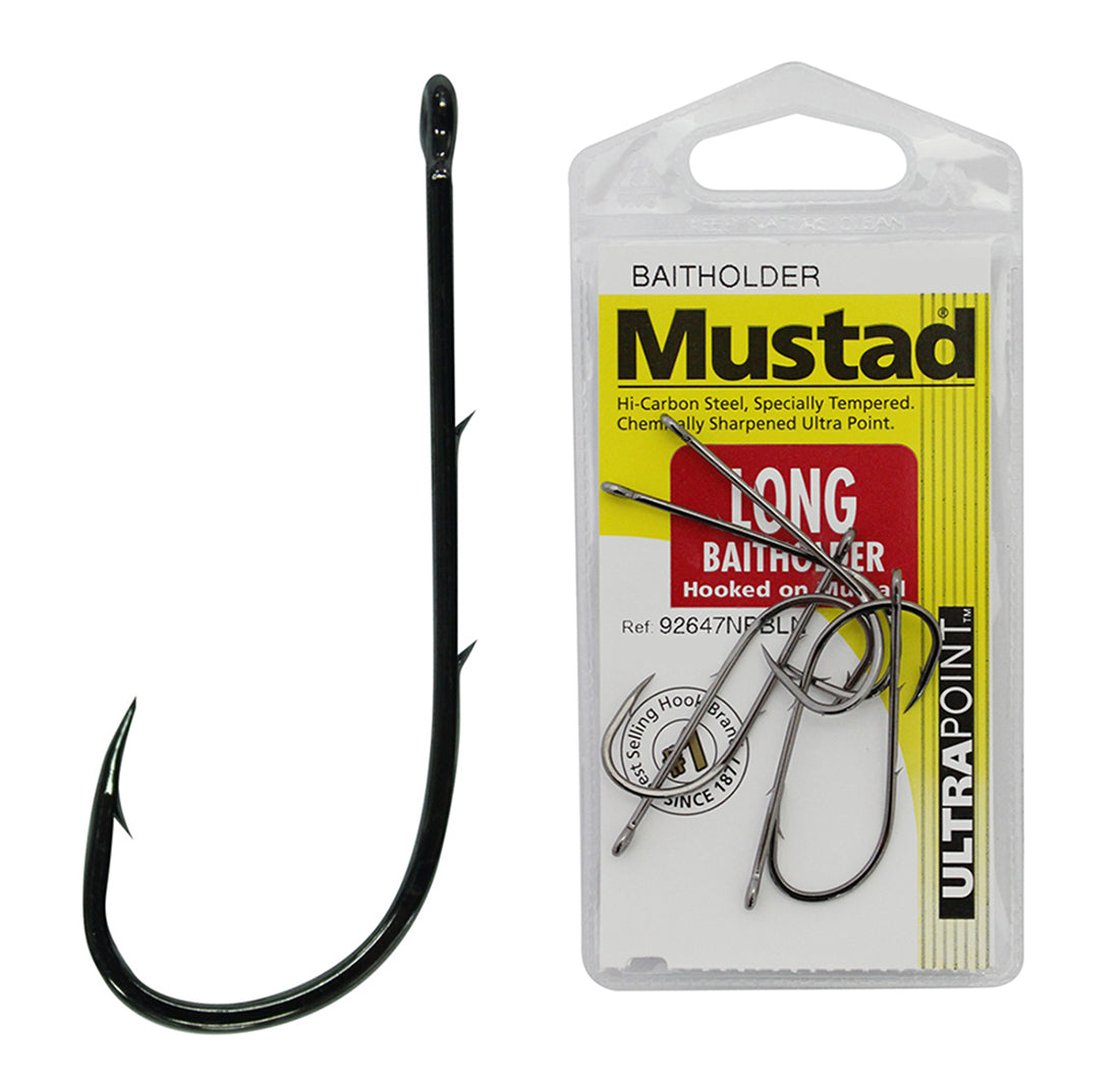 Mustad Long Baitholder Ultra Point Hook 92647NPBLN