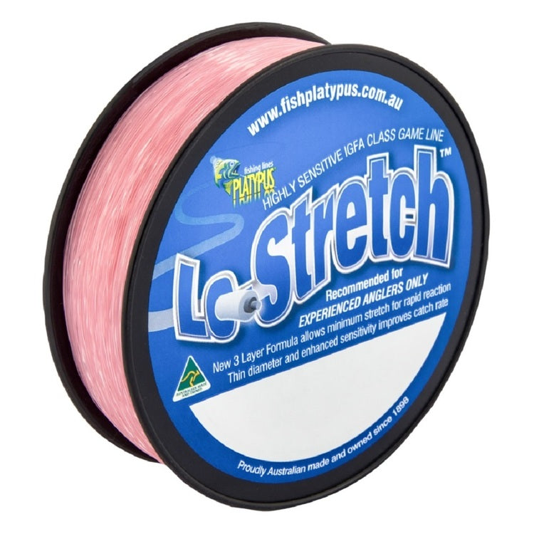 Platypus Lo-Stretch 300m Pink Mono Fishing Line