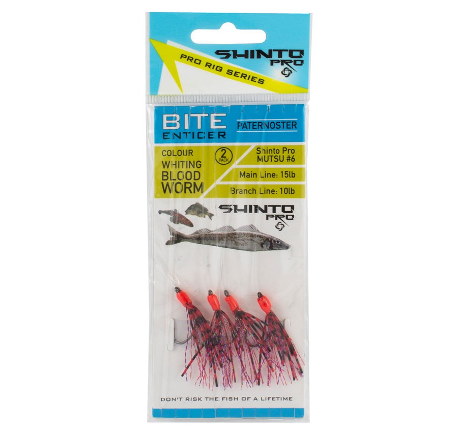Shinto Pro Bite Enticer Paternoster Circle Hook Snatch Pre Tied Rig Small