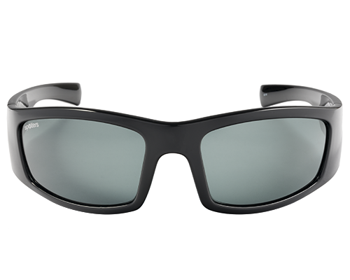 Spotters Coyote+ Gloss Black Mens Performance Polarised Sunglasses