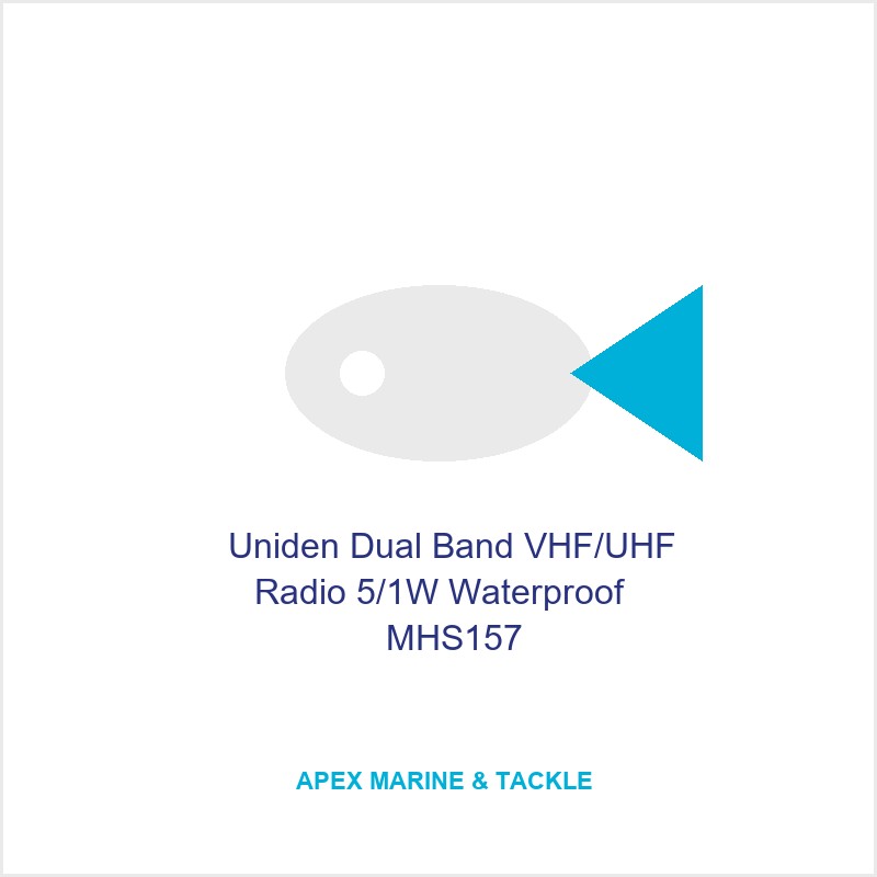 Uniden Dual Band VHF/UHF Radio 5/1W Waterproof MHS157